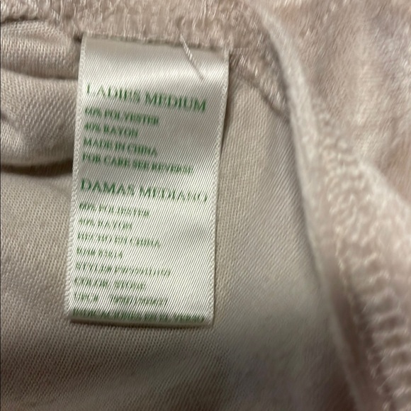 Casual Cream Velour Women's Top - Picture 4 of 4